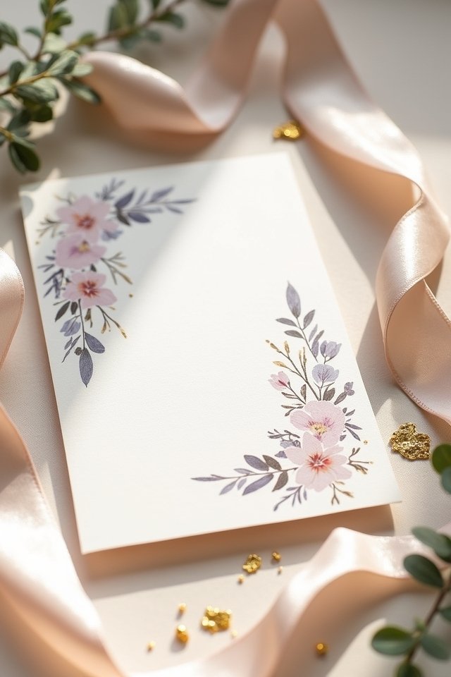 dreamy pastel wedding invitations
