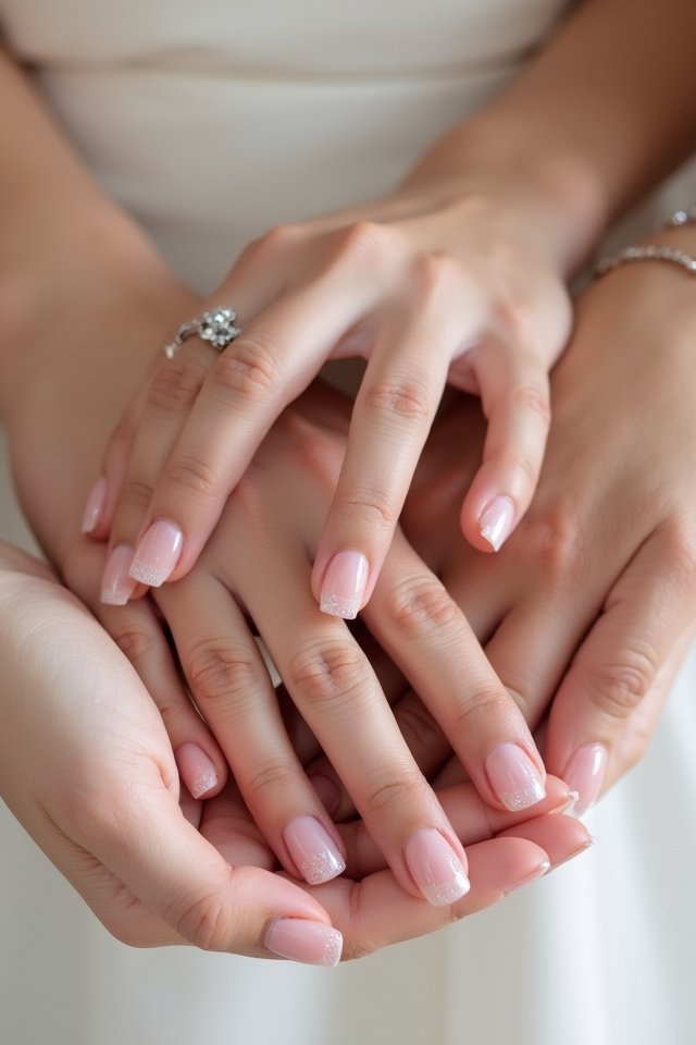 dreamy pink nude ombre