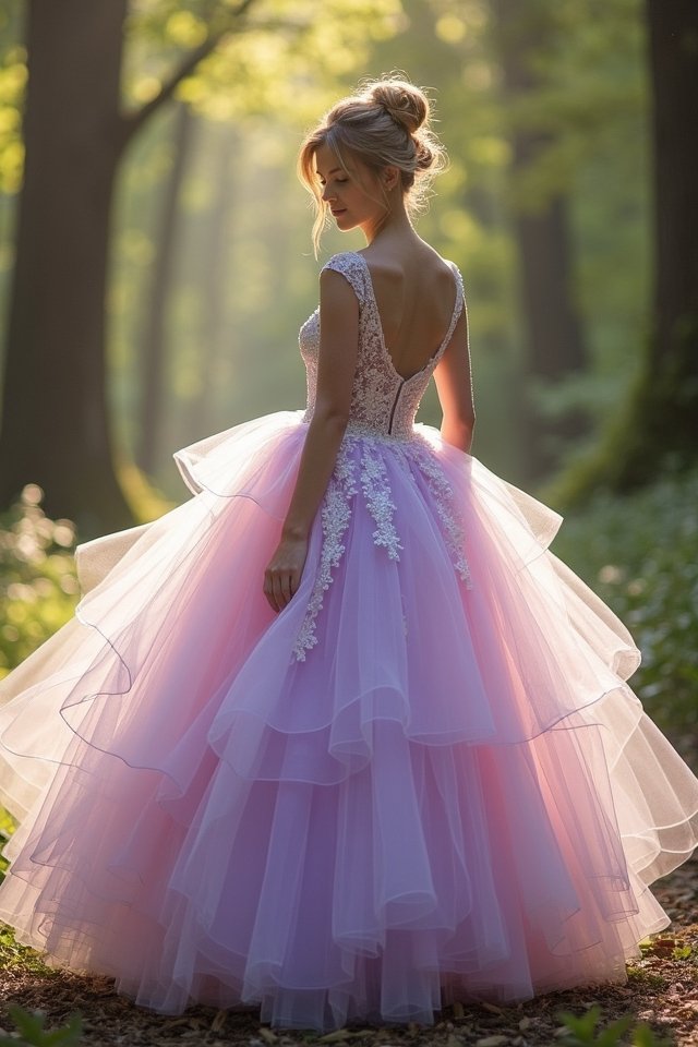 dreamy tulle ball gown