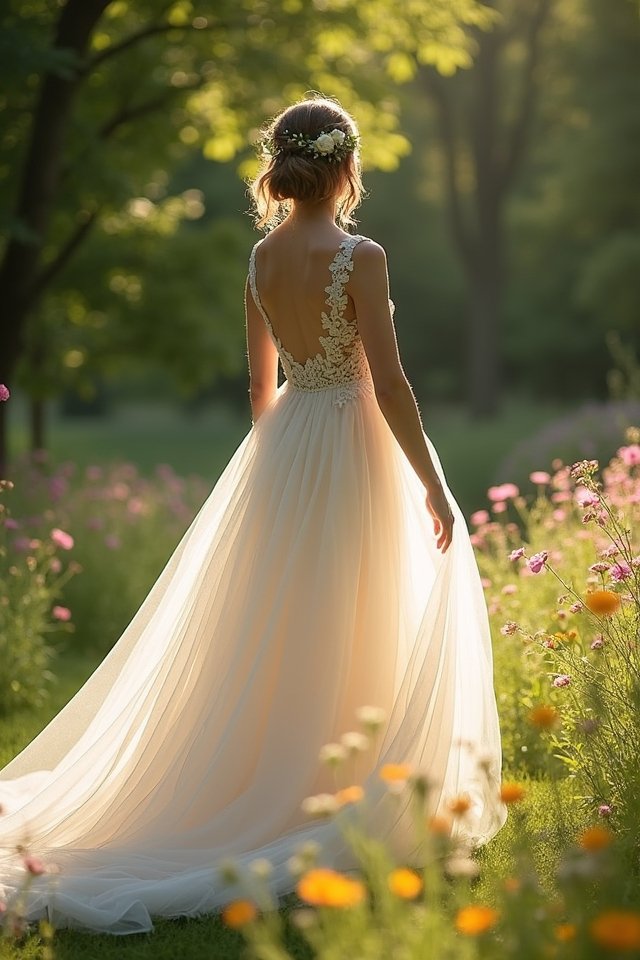 dreamy tulle wedding dress