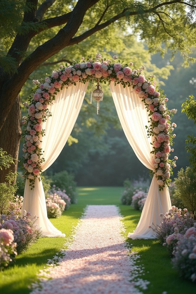 dreamy vintage wedding backdrop