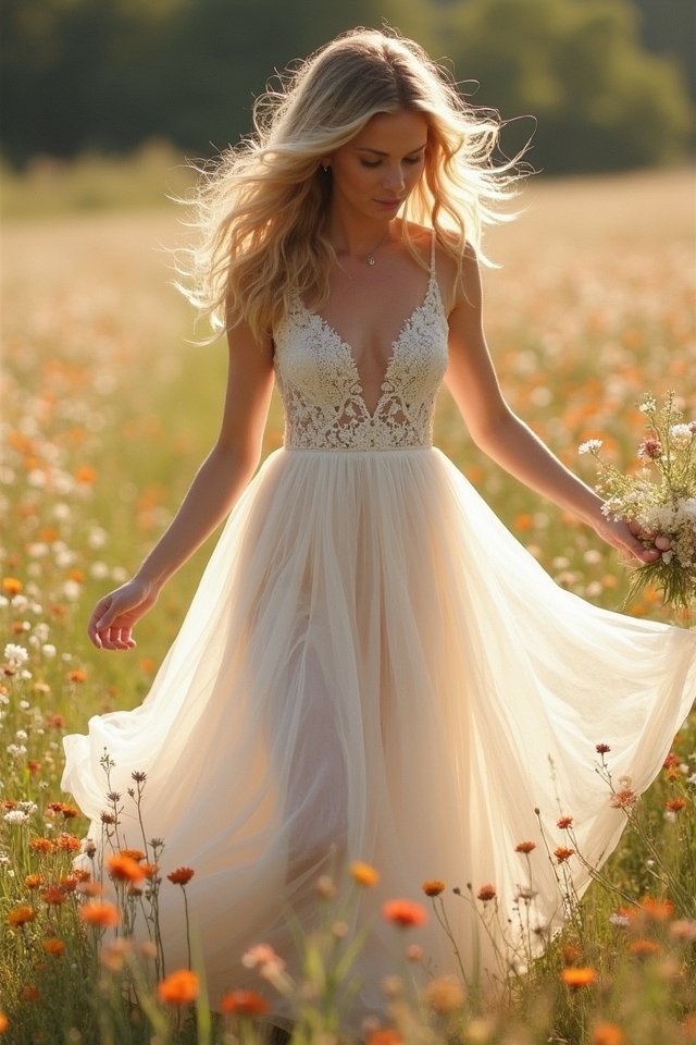 dreamy whimsical ethereal gown