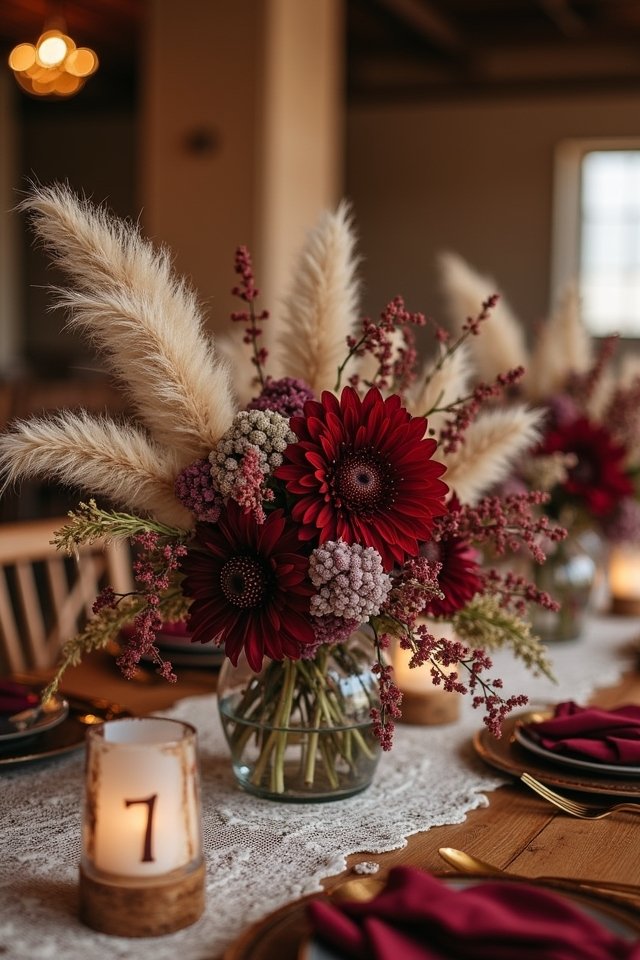 dried floral centerpiece charm