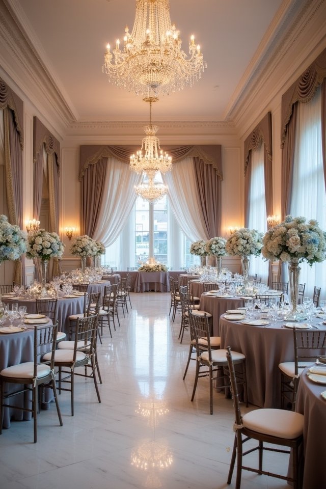 dusty blue and taupe elegance