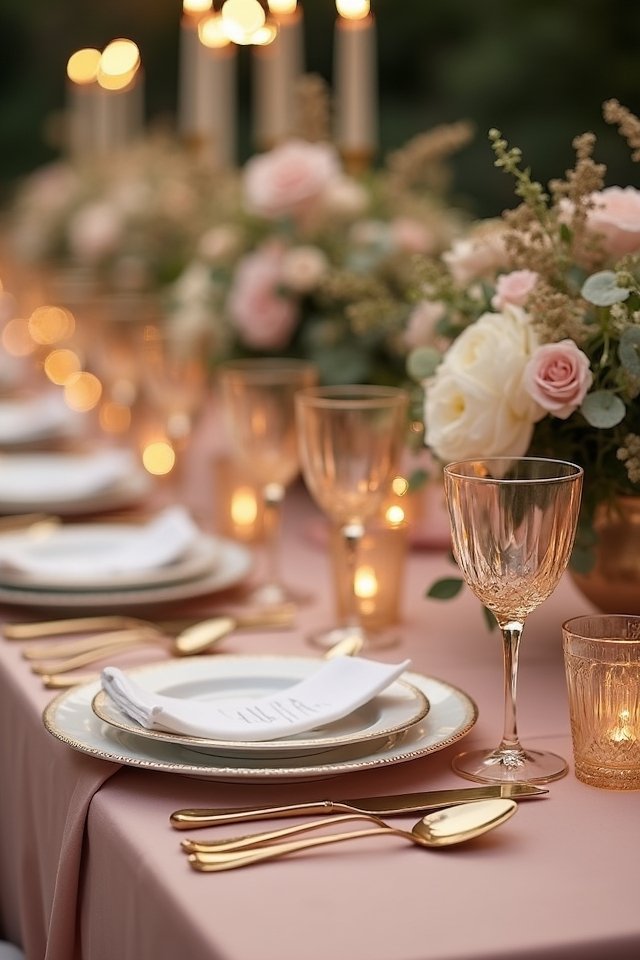 dusty rose wedding elegance