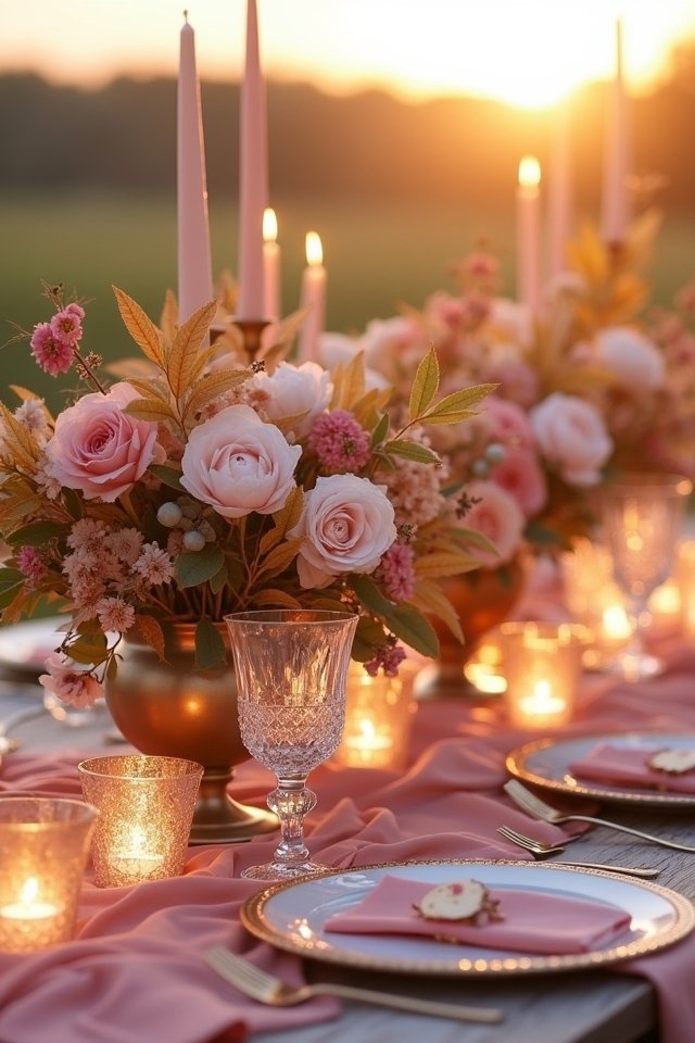 dusty rose wedding elegance