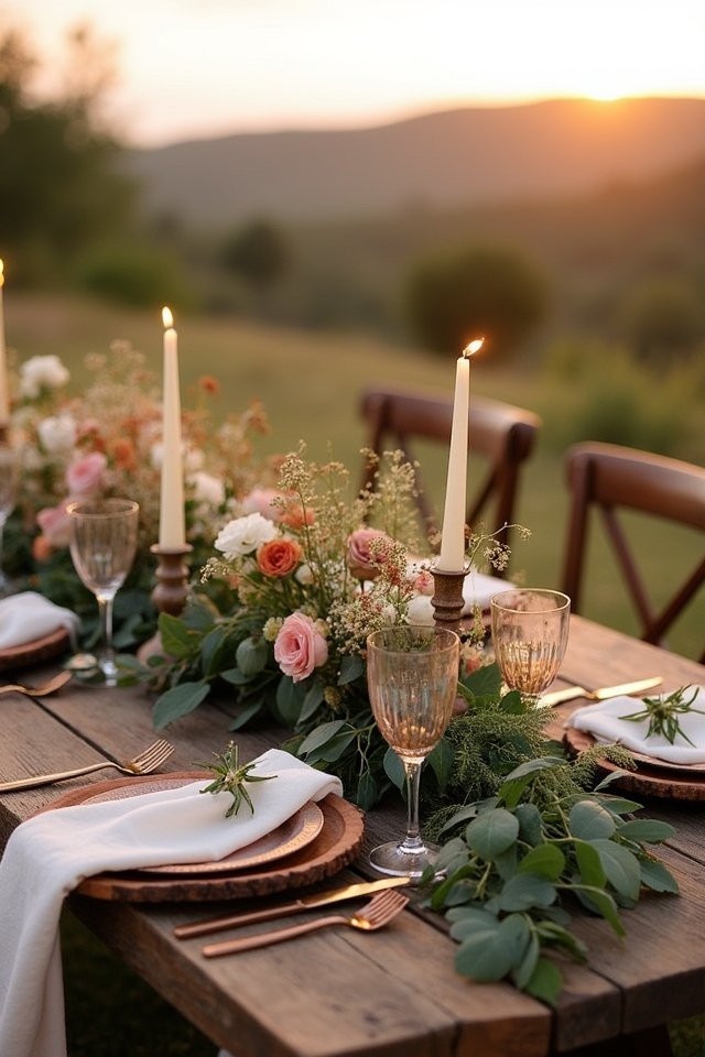 earthy rustic wedding aesthetic