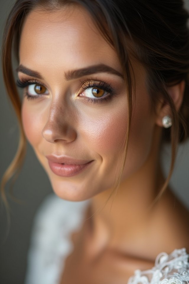 earthy tones wedding makeup