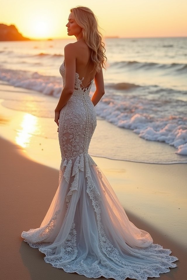 eco friendly mermaid wedding dress