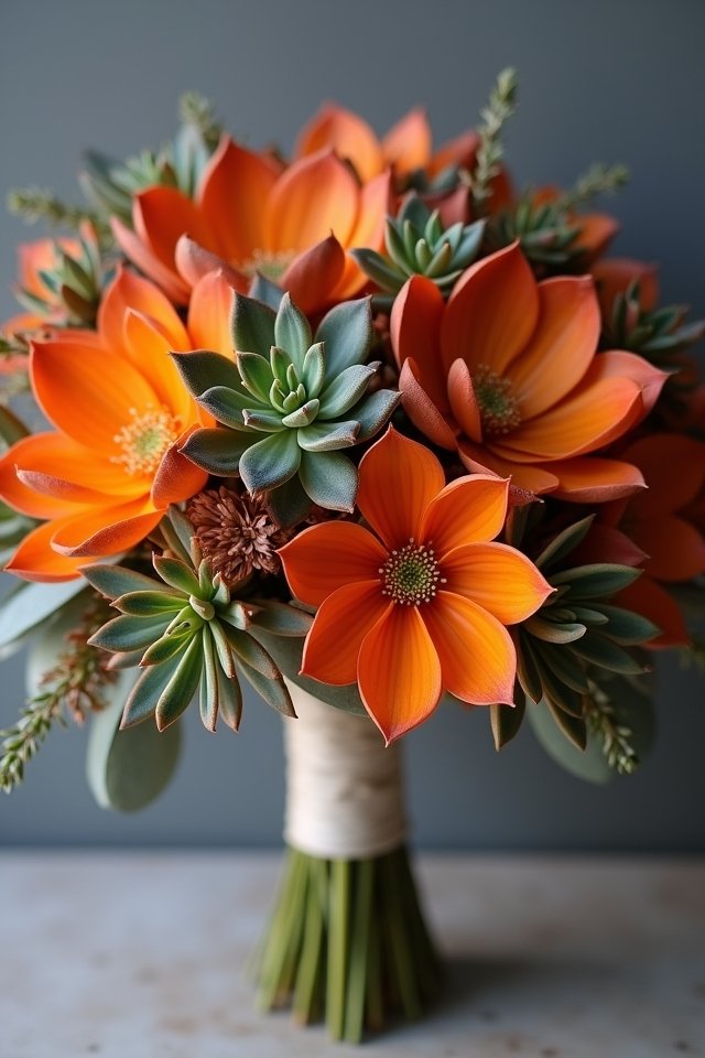 edgy modern bouquet design