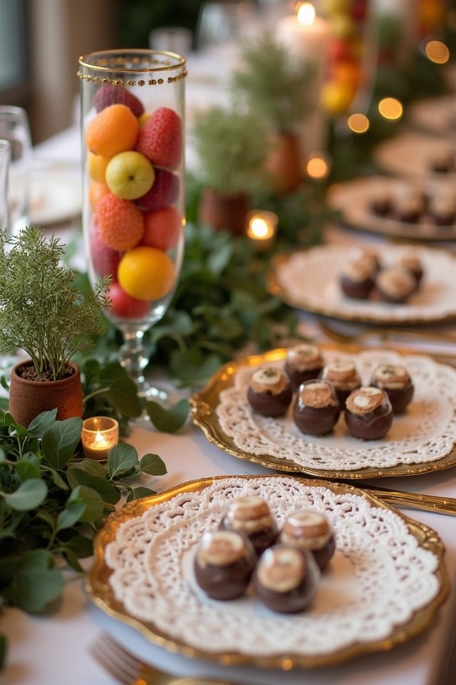 edible favors as decor