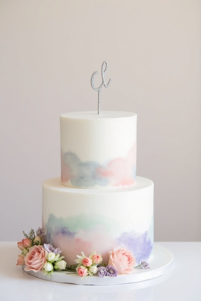 edible watercolor cake masterpiece