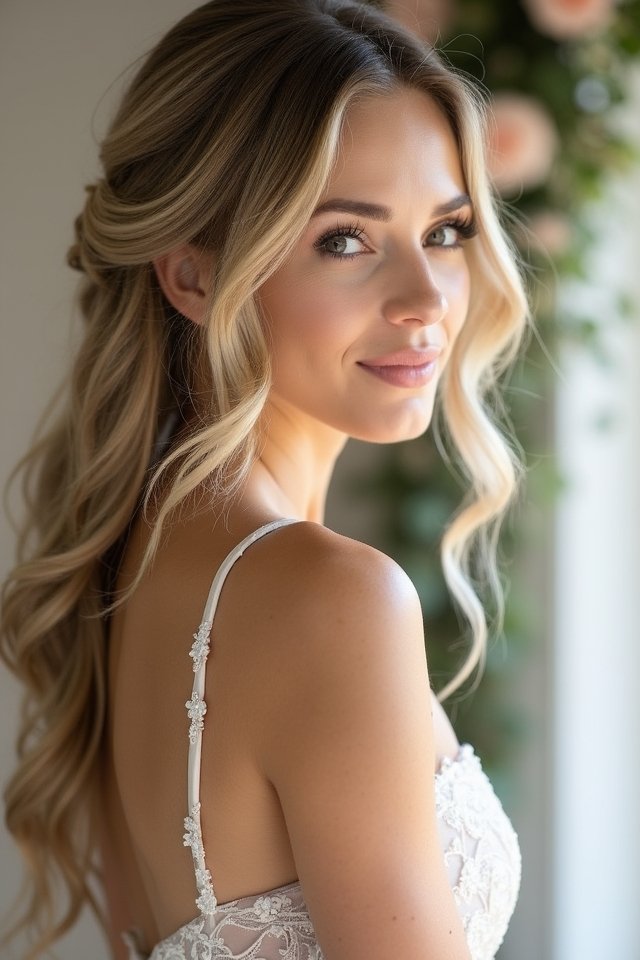 effortless beachy wedding waves