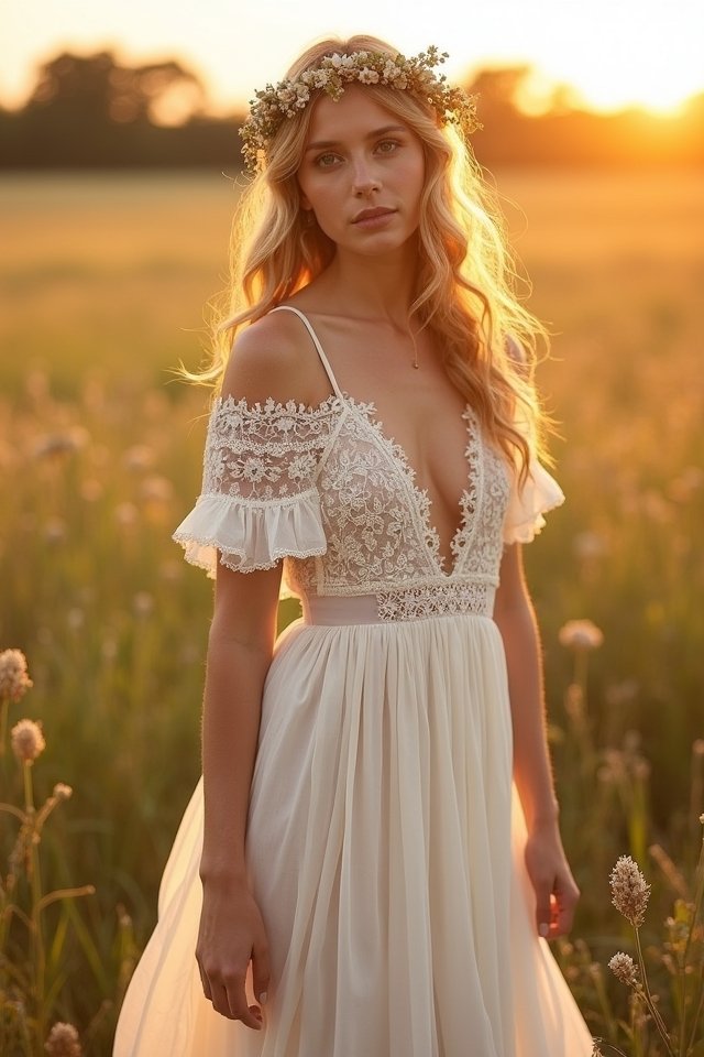 effortless boho bridal style