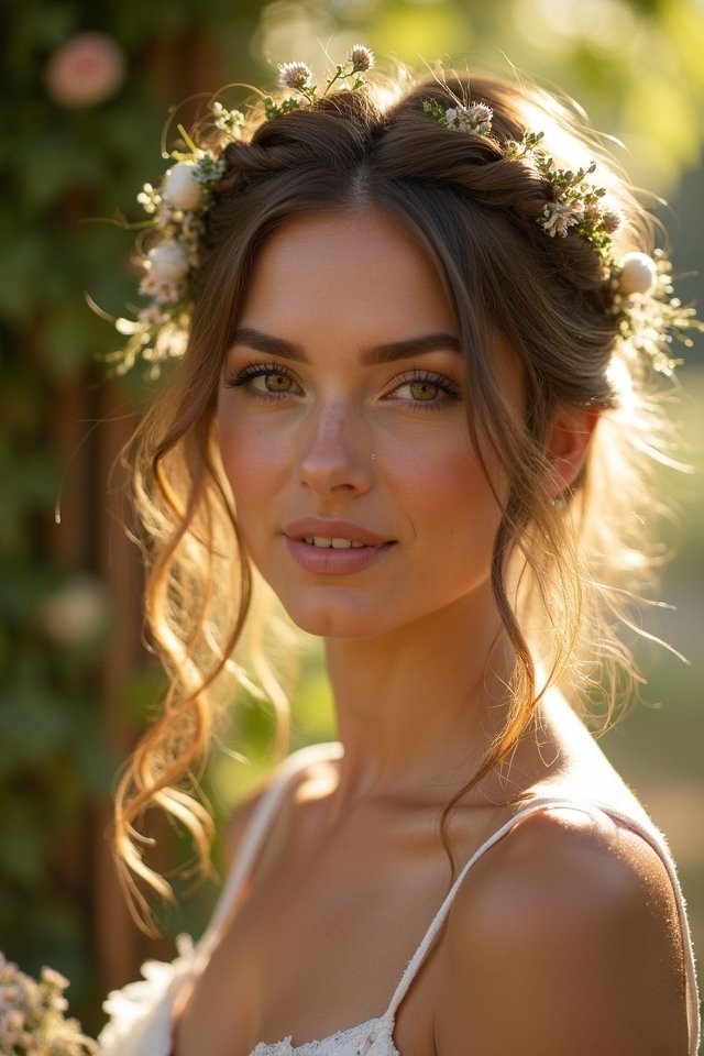 effortless boho crown braid