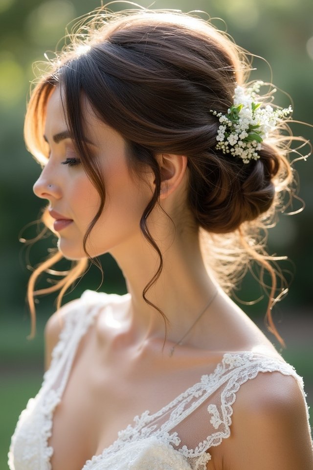 effortless chic messy updo