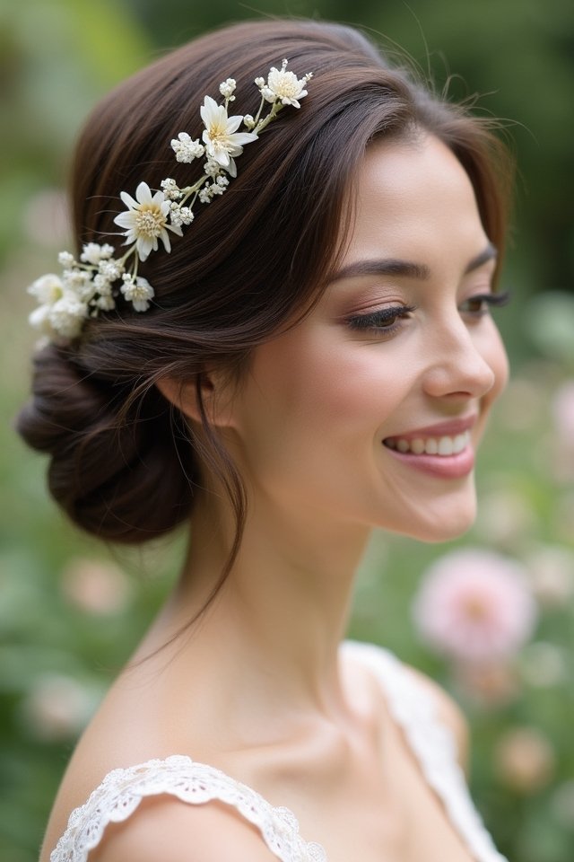 effortless elegant low bun