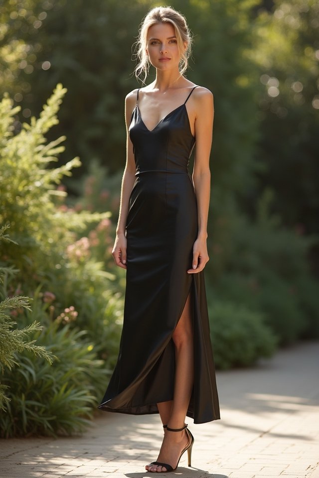 effortless elegant slip dress