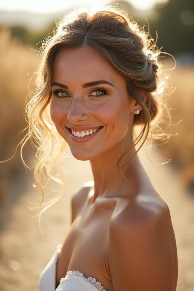 effortless elegant updo style