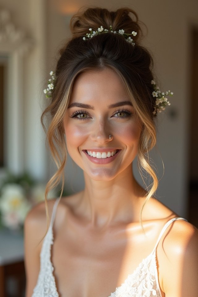 effortless messy bun elegance