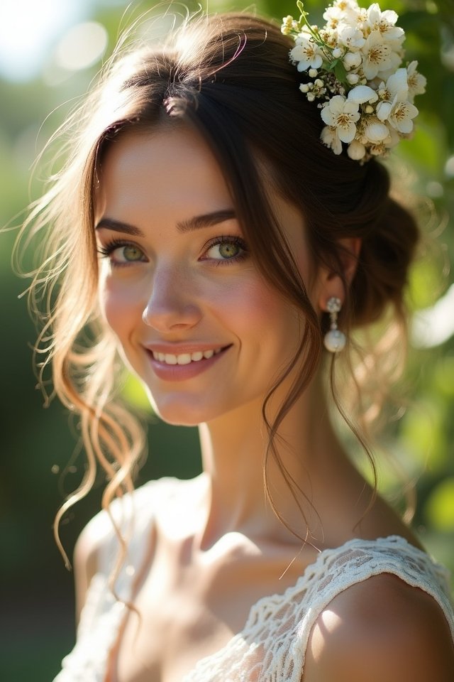 effortless messy hair knot