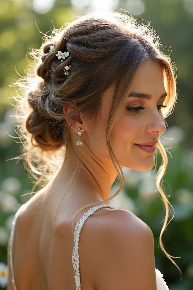 effortless messy side ponytail