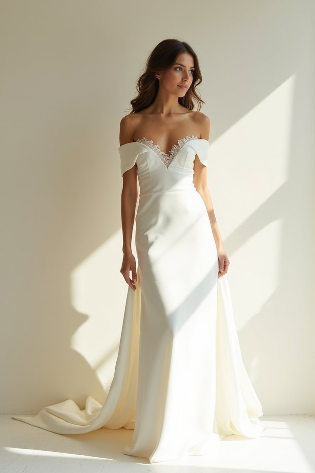 effortless off shoulder elegance