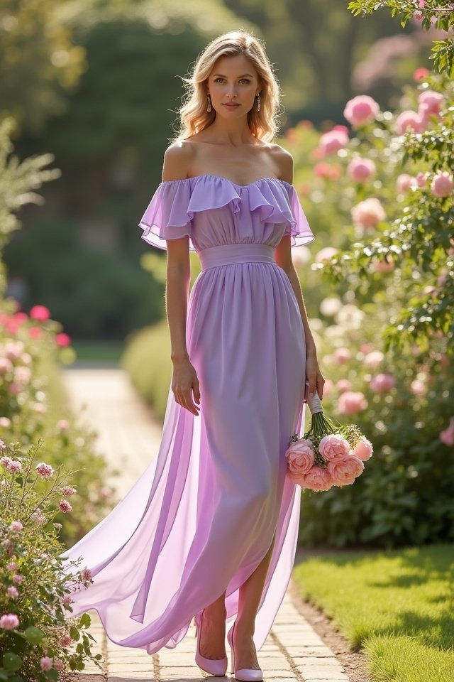 effortless off the shoulder elegance