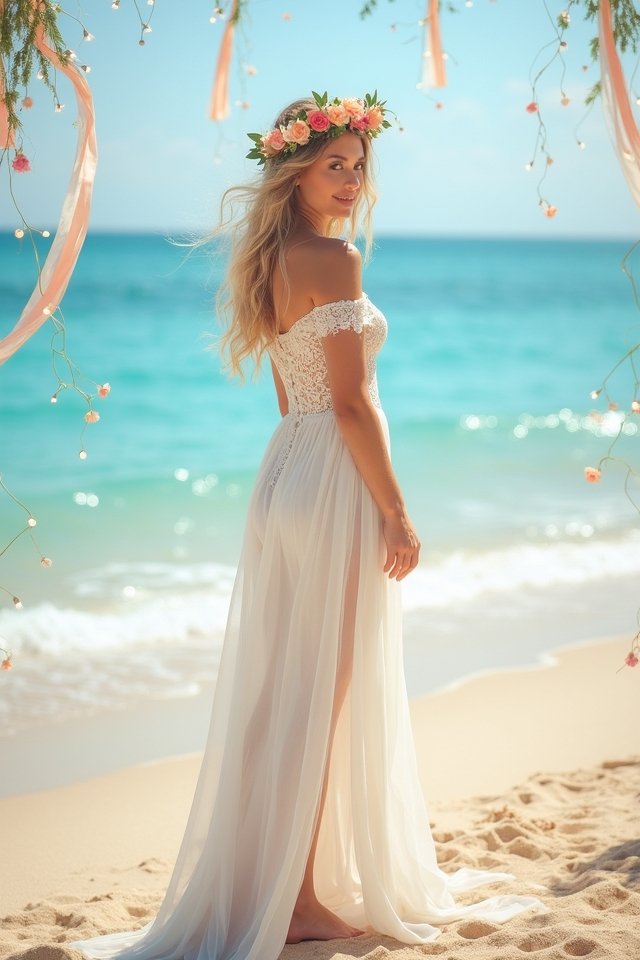 effortless romantic beachwear elegance