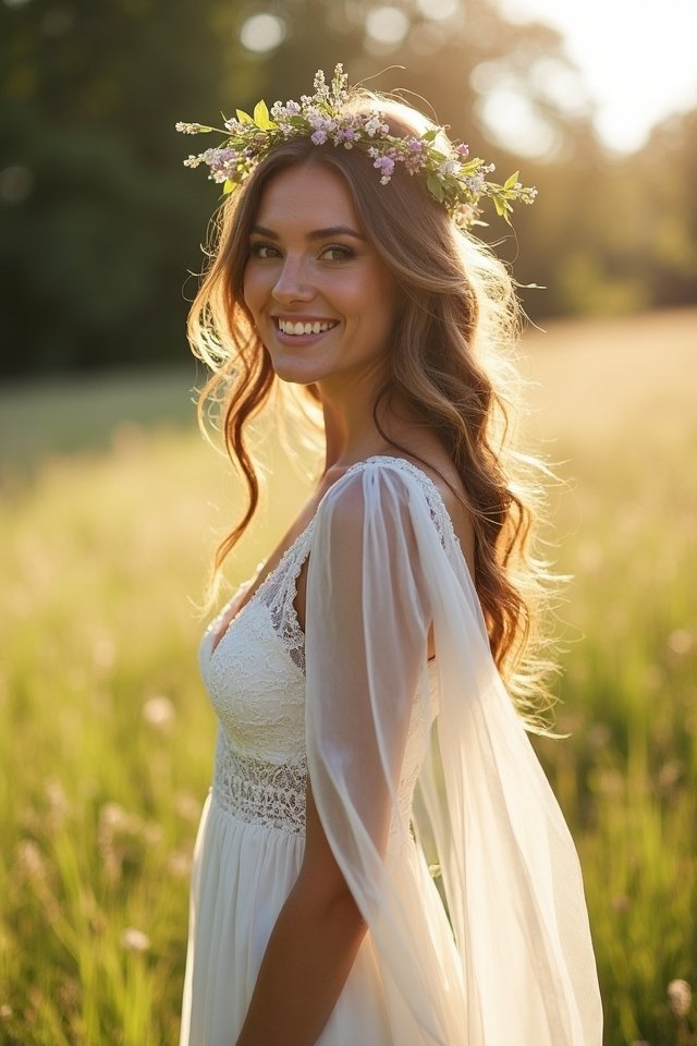 effortless short wedding dress