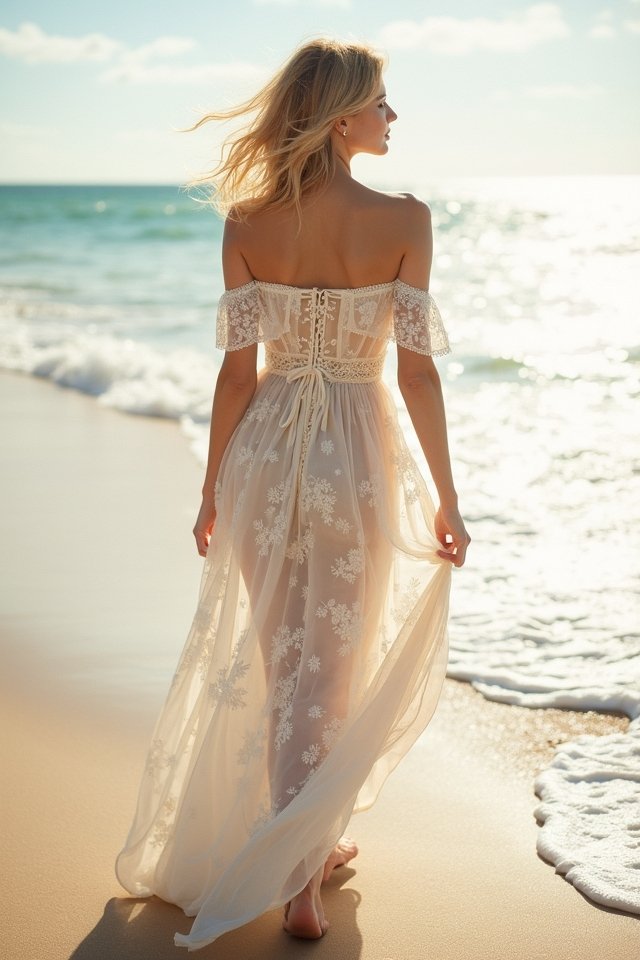 effortlessly chic beach wedding