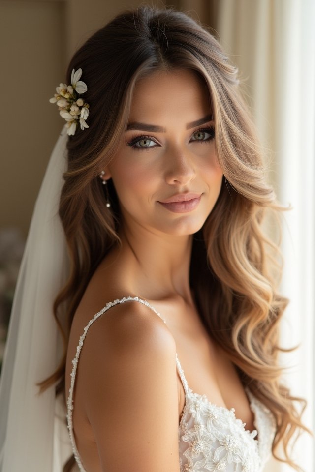 effortlessly chic bridal waves