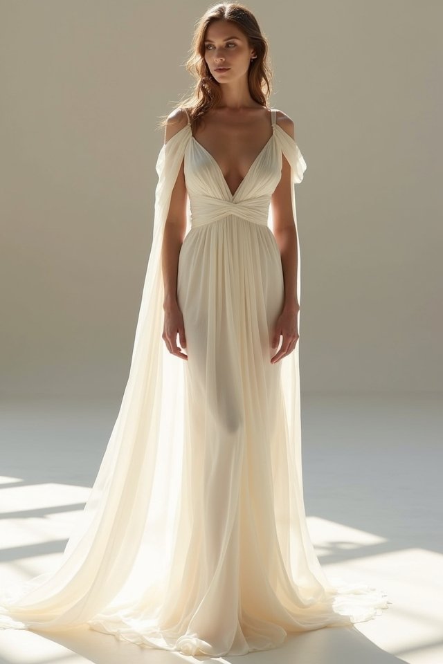 effortlessly chic draped elegance