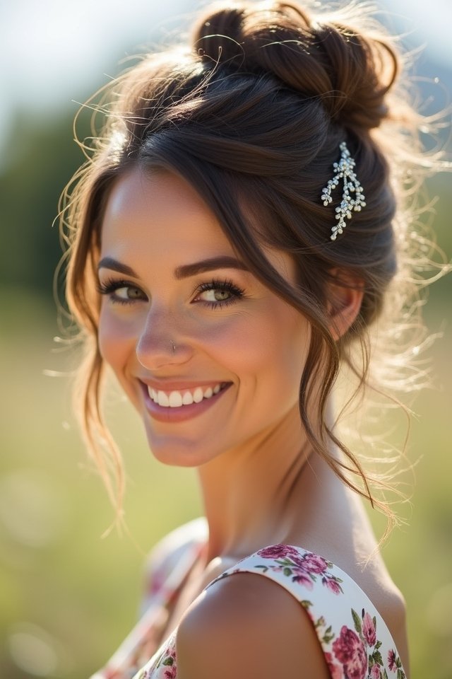 effortlessly chic messy bun