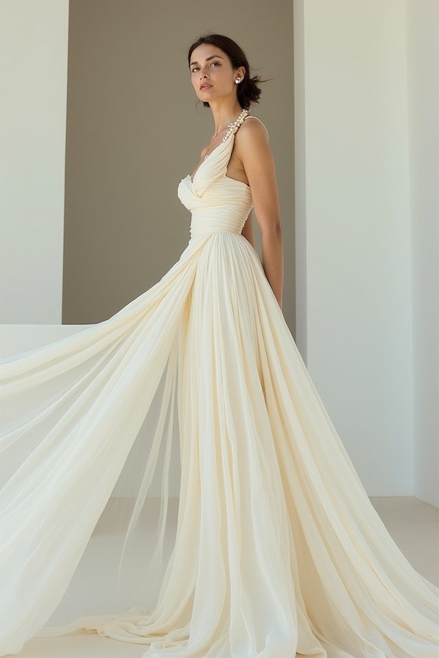 effortlessly chic wedding gown