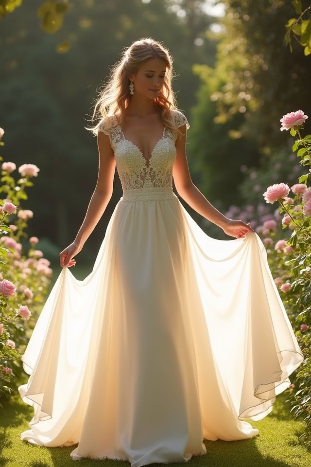 effortlessly flattering bridal elegance