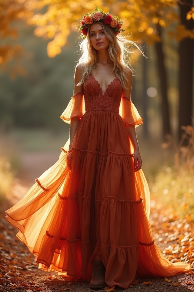 effortlessly glamorous tiered elegance