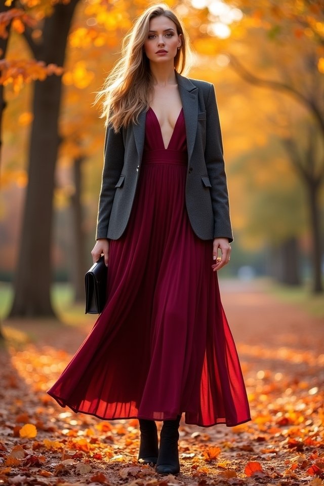 elegant a line blazer combo