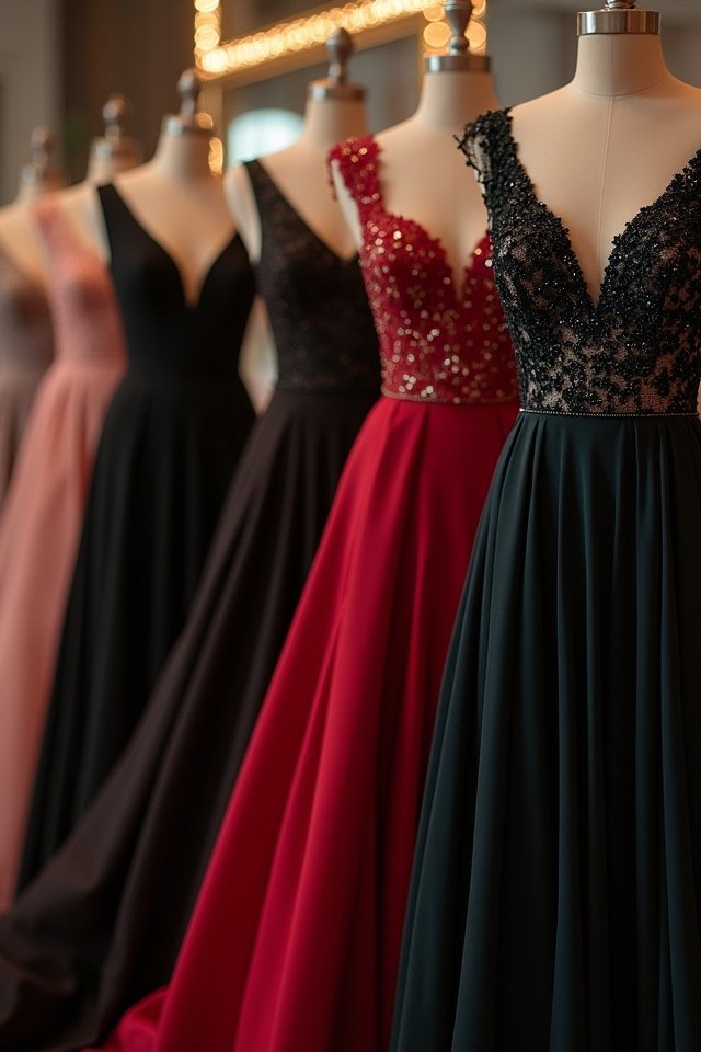 elegant a line dress style