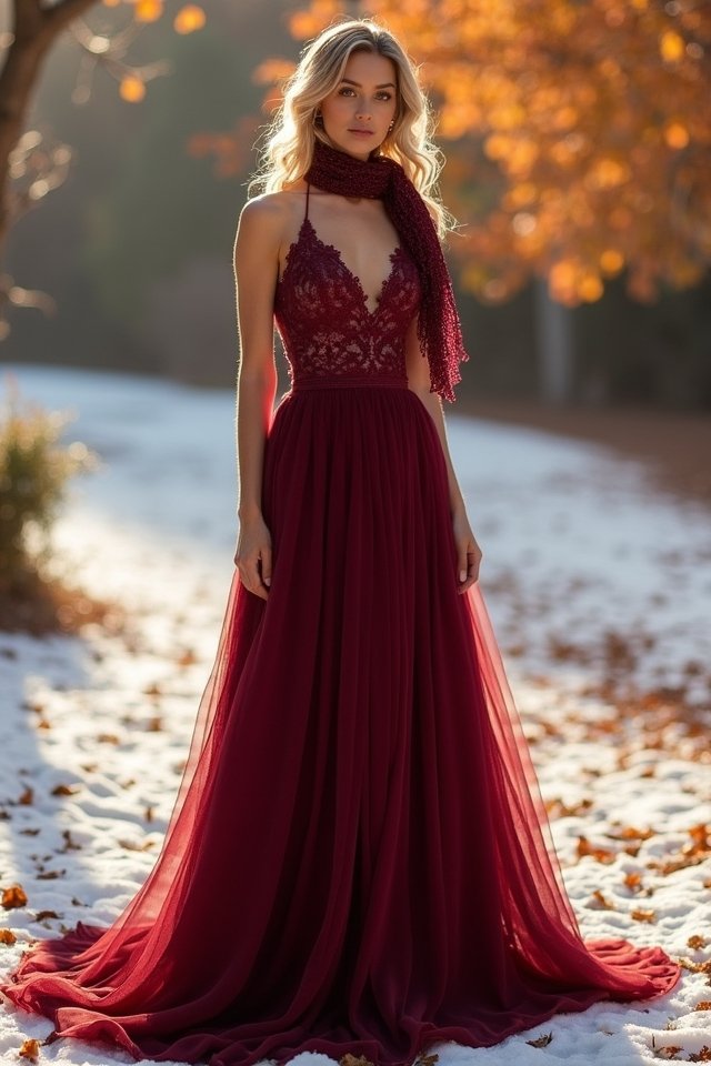 elegant a line dress styling