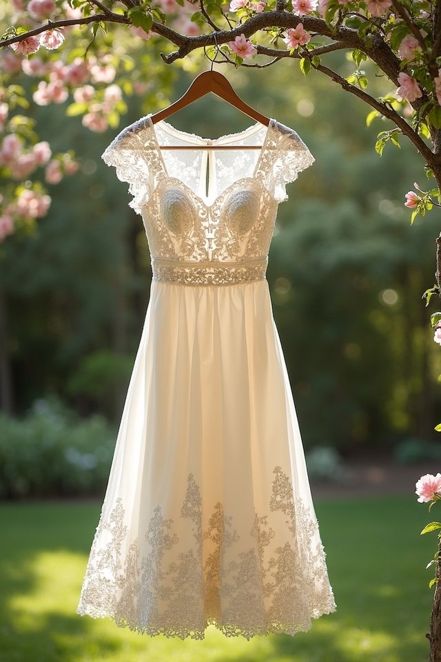 elegant a line lace dress