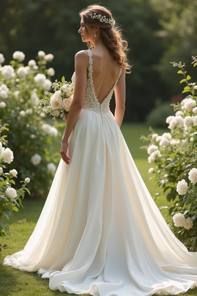 elegant a line pearl dress
