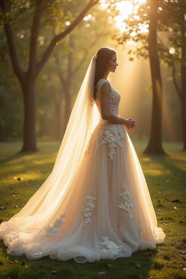 elegant a line wedding dresses