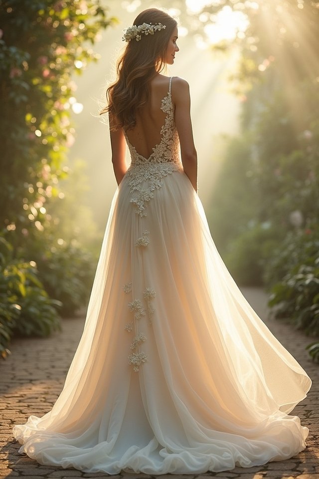 elegant a line wedding gowns