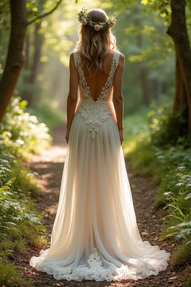 elegant adventure wedding gown