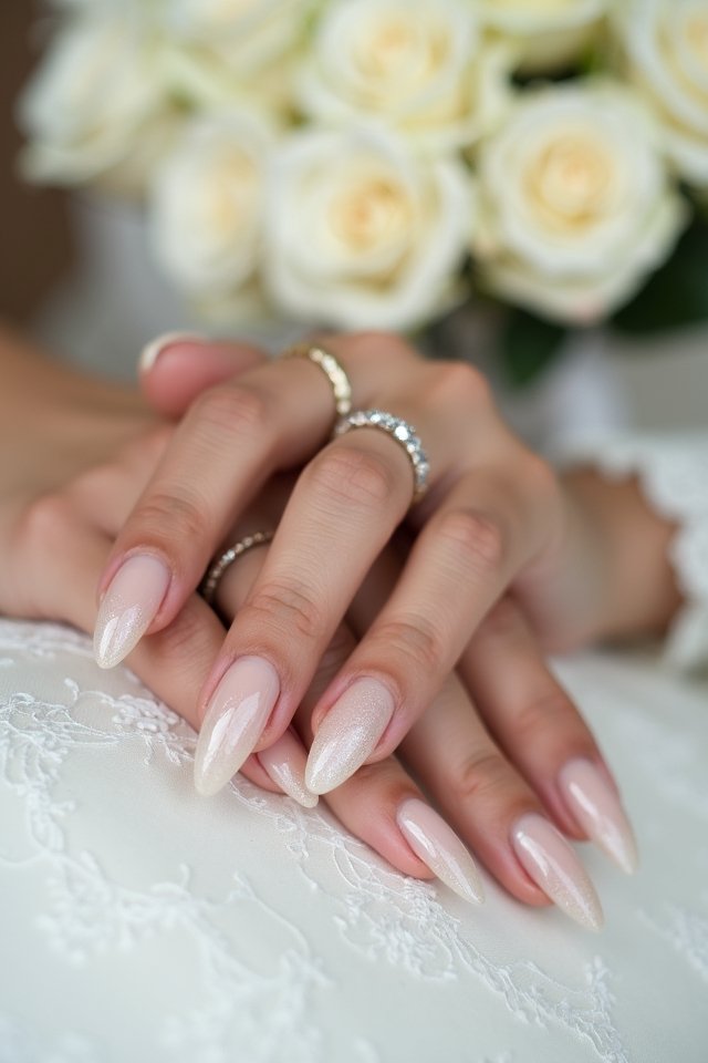 elegant almond shaped nails