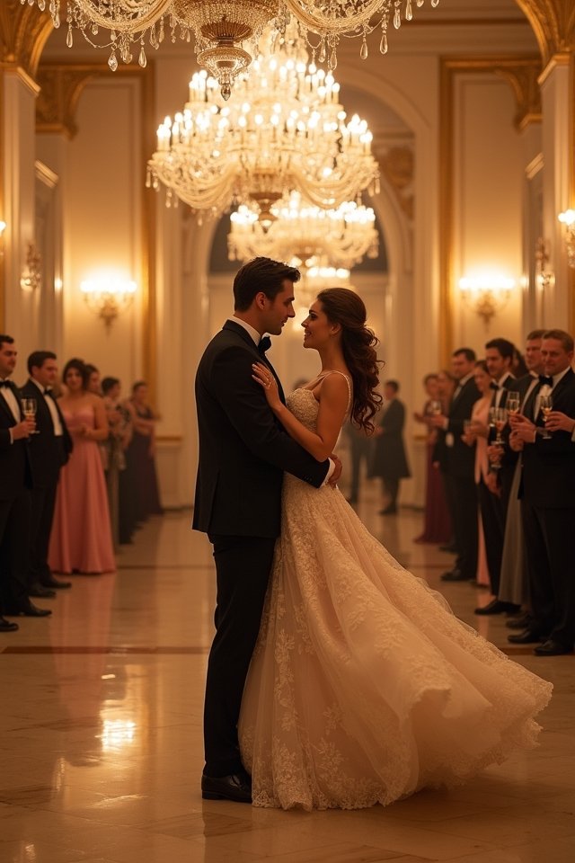 elegant ballroom wedding celebration