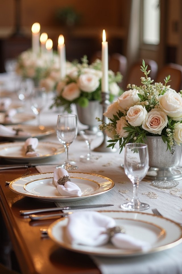 elegant banquet table settings