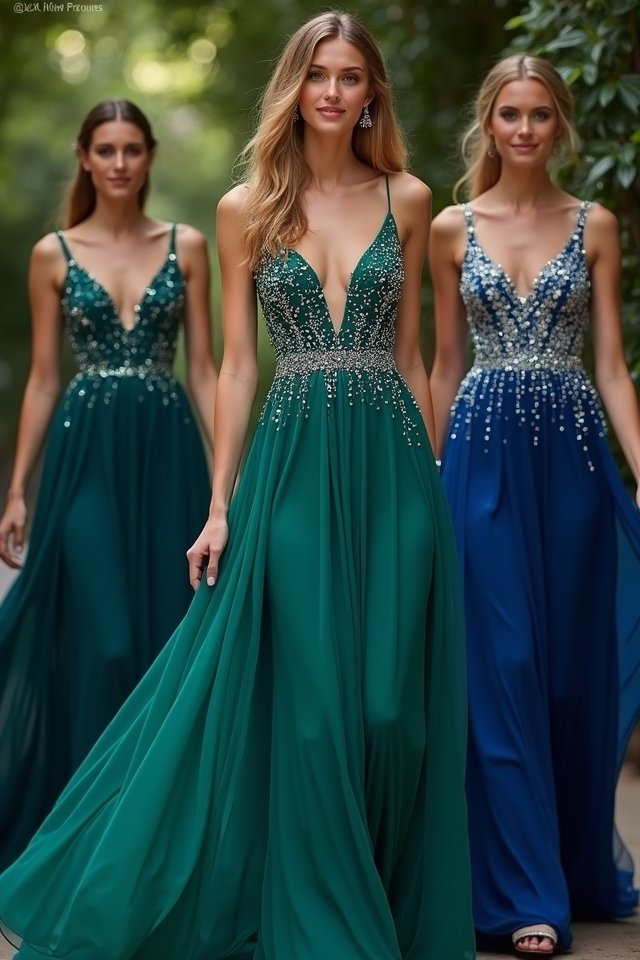 elegant beaded a line dresses