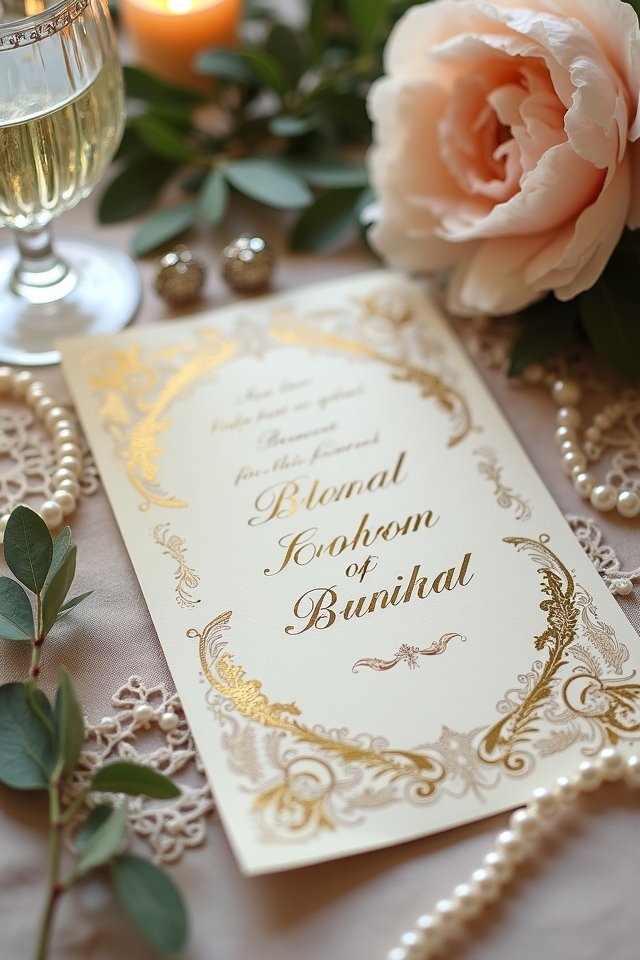 elegant bespoke invitation design